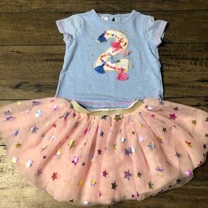 Mud Pie Girls Second Birthday Outfit 🧁